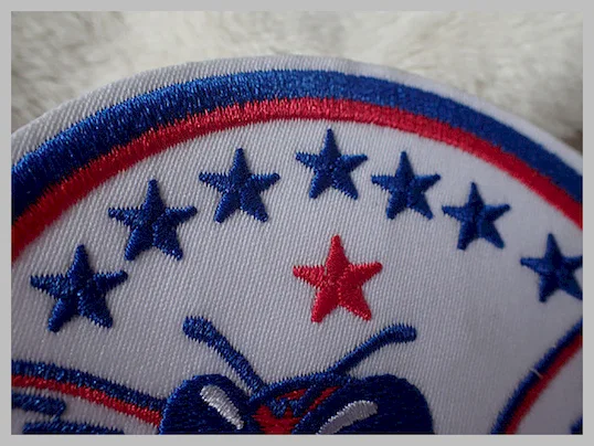 3D Washable Custom Embroidery Heat Transfer Patch For Ski-Wear
