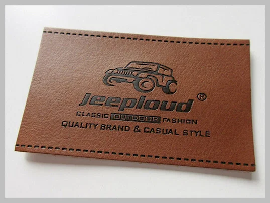 Creative Decorative Clothing Patches , Pu / Synthetic Leather Patch For Clothes