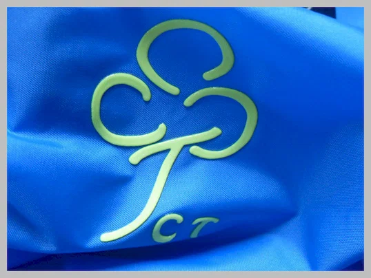 Custom Clothing Patches For Shirt With 3d Raise Logo / Silicone Heat Transfer Label