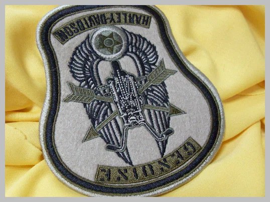 Custom Flag 3D Born To Be Mild Logo Embroidered Neck Patch Reusable