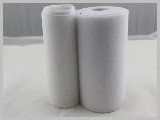 White 100Mm Double Sided Hook And Loop For Fabric , Back To Back Tape