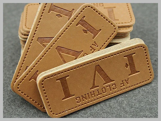 Durable Custom Clothing Patches Leather Patches For Jeans Logo Printable