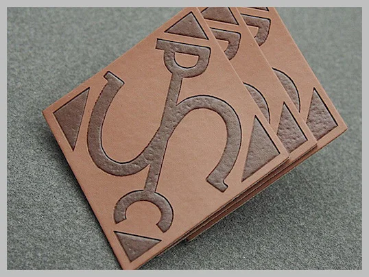 Durable Custom Clothing Patches Leather Patches For Jeans Logo Printable