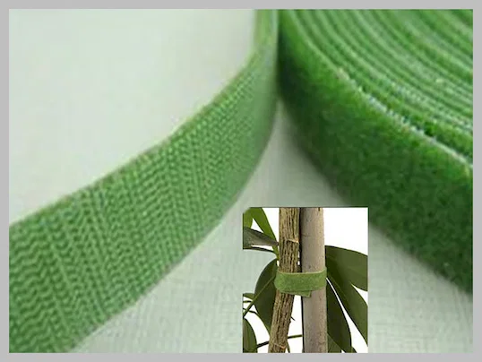 Green Double Sided Hook And Loop Tape , Sticky hook loop tape custom printed