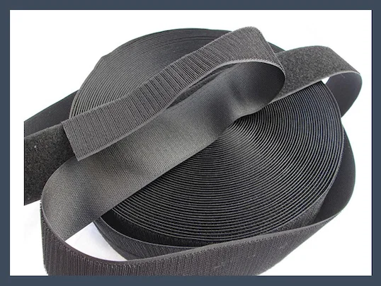 High quality blended hook and loop, black and white