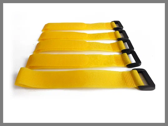 Manufacturer supplier hook and loop cable tie square buckle hook and loop strap