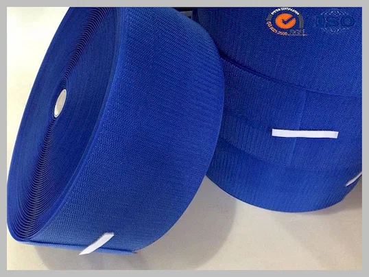 Durable Black Nylon Hook And Loop Fastener Tape Used in Garment Apparel Industries