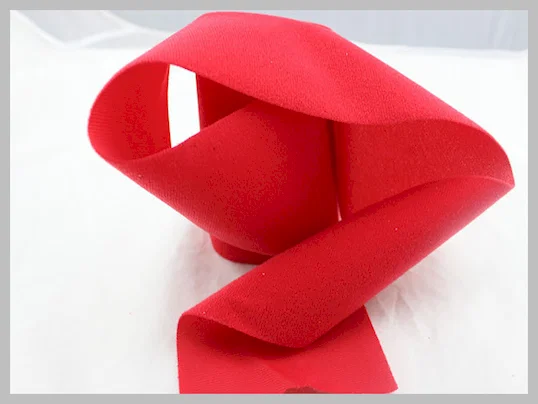 Red Display Soft Hook And Loop Fabric Wide Arrange For Medical Industry