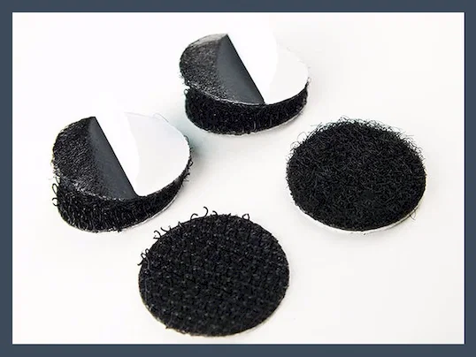 Round back glue hook and loop