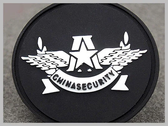 Sew On Badges Type Custom Clothing Patches Pvc Label Round Shape
