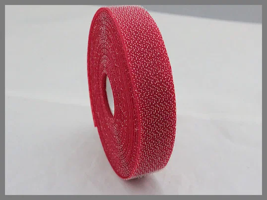 Strong Sticky Red Mushroom hook and loop fastener tape,adhesive Hook Loop Fastener