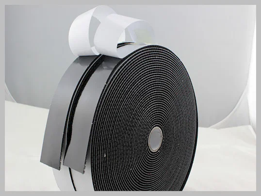 Strong Sticky hook and loop fastener tape Black Adhesive Back hook & loop tape